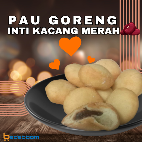 Pau-Roti Goreng Frozen Homemade Inti Kacang Merah 10 Biji